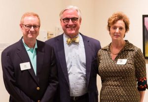 Parents Council Co-Chairs Ann Hepburn Webb ’84 and William (Bill) Webb, parents of Andrew ’21 together with President Bateman