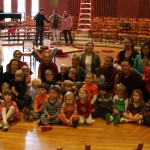 Randolph College Nursery School students meet the Buddhist monks. Randolph College Nursery School students meet the Buddhist monks.