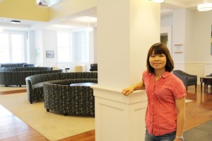 Tsuabasa Watanabe ’14 focused her independent study and a Summer Research project on Randolph's Student Center.