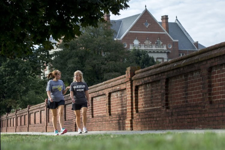 Photo of people walking outside of Randolph College Photo of people walking outside of Randolph College