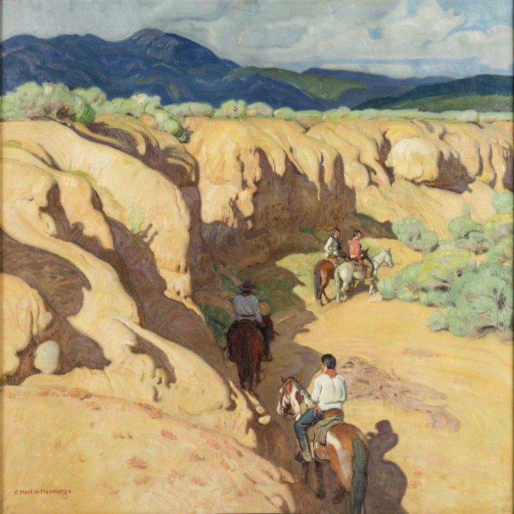 Through the Arroyo by Ernest Martin Hennings