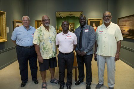 Pictured are some of the local men who were interviewed for the Lynchburg Bridge video.