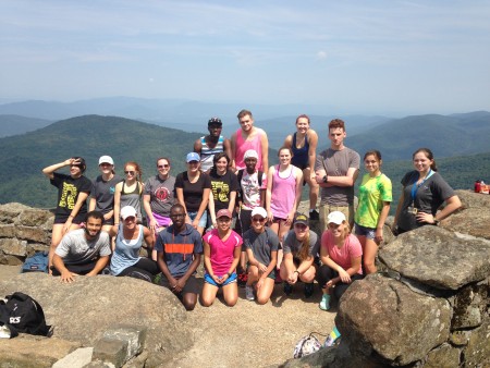 Other first-year students hiked Sharp Top Mountain Saturday.