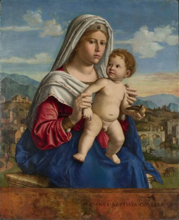 Giovanni Battista Cima da Conegliano, The Virgin and the Child (from the National Gallery, London)