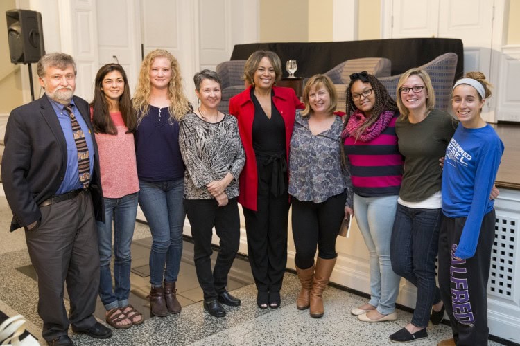 After the program, Randolph students and faculty had the opportunity to meet White and Taylor.