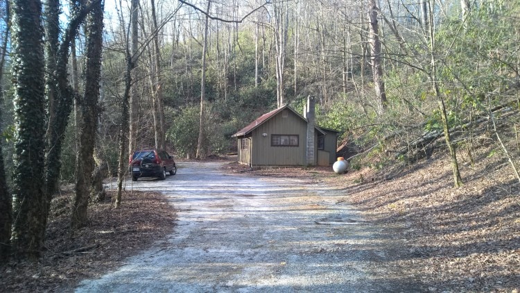 Laura-Gray Street stayed in this cabin during her two-week writing retreat.