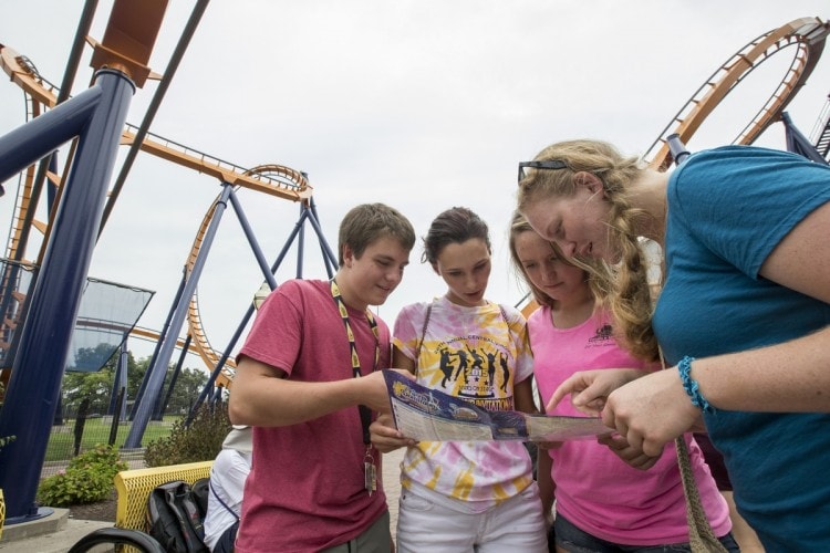 Students in the SUPER program study the physics of rollercoasters.