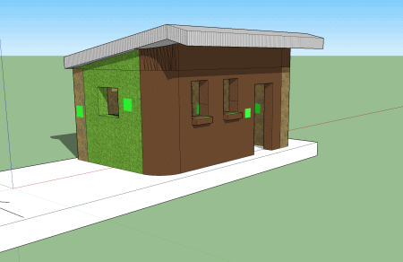 Architectural design of the tiny house model