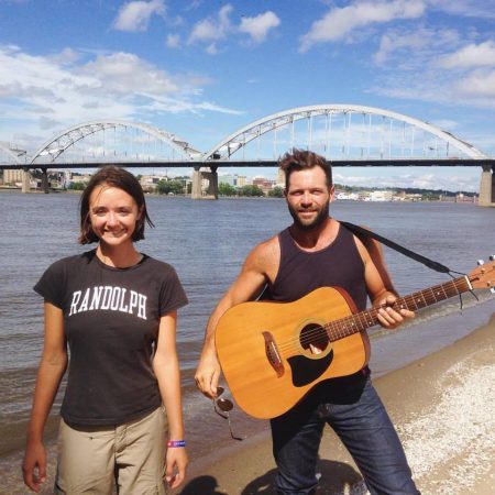 Claudia Troyer '14 and Adam Springob in the Quad Cities region of Illinois and Iowa.