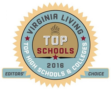 Virginia Living Top High Schools & Colleges 2016 badge