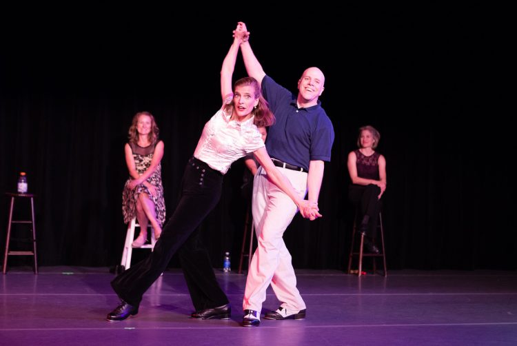 Kelly Malone Dudley '95, an adjunct instructor in dance at Randolph, performs in the Renditions concert.