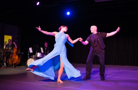 Kelly Malone Dudley '95, an adjunct instructor in dance at Randolph, performs in the Renditions concert.