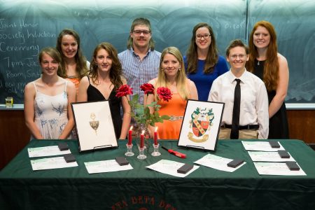 2017 inductees for TriBeta (biology) national honor society