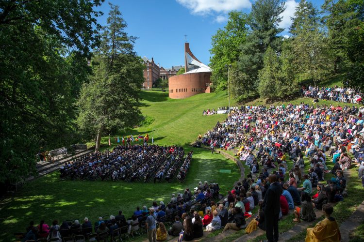 Commencement ceremony at Randolph College