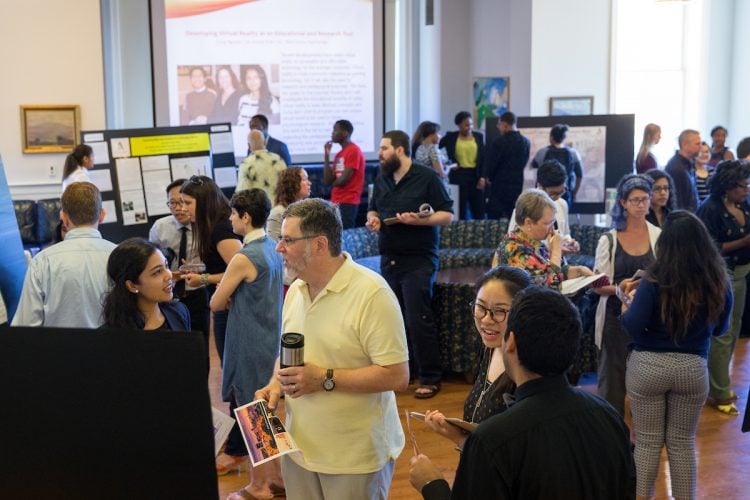 Summer Research poster presentations in the Hampson Commons