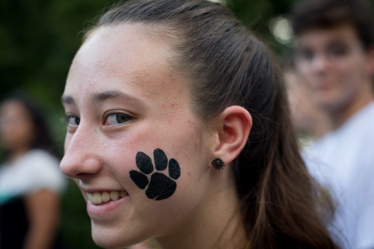 New student with WildCat paw print tattoo New student with WildCat paw print tattoo