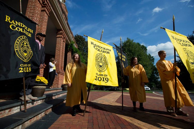 Class banners at Convocation