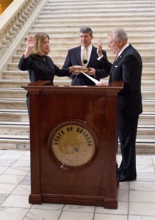 Ashley Wright ’89 was sworn in as a superior court judge for Augusta (Georgia) Judicial Circuit Court in January.