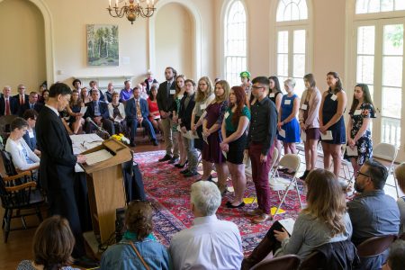 Class of 2017 Phi Beta Kappa induction ceremony.