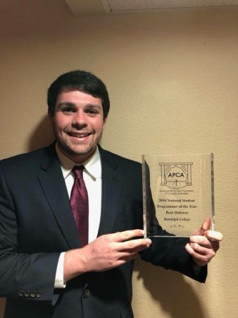 mahoney award promotion wins campus association activities national ryan