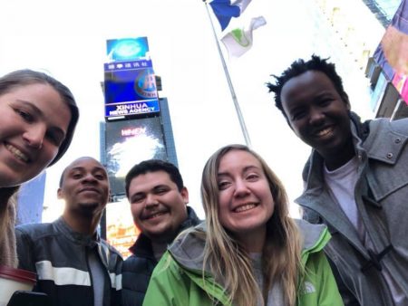 Randolph students in Times Square