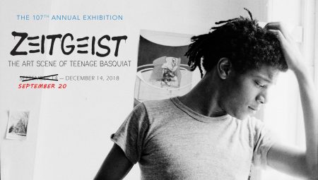 Poster for the exhibition, Zeitgeist: The Art Scene of Teenage Basquiat (photo credit: Alexis Adler)