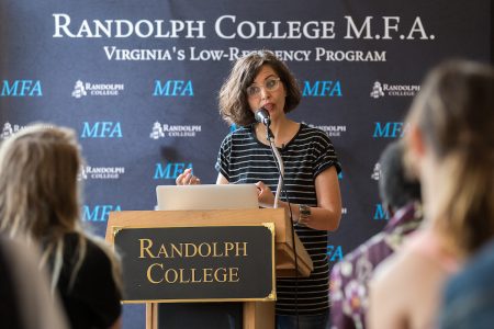 Layli Long Soldier, an award-winning poet and member of the M.F.A. faculty, shares her work during the residency program.