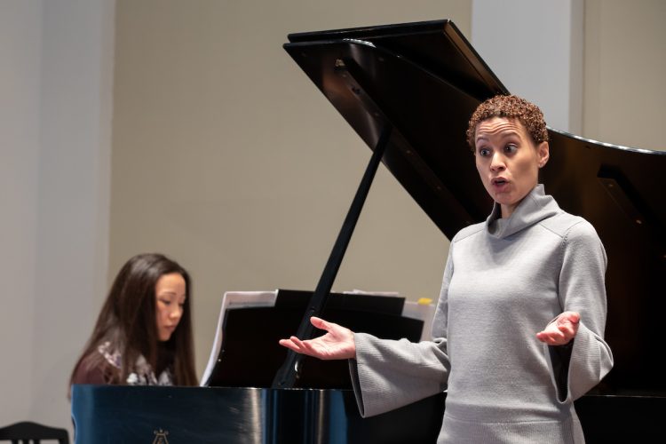 Katherine Jolly, winner of the Metropolitan Opera National Council Grand Finals, and music professor Emily Yap Chua performed a song cycle by African-American composer Evan Williams at Randolph