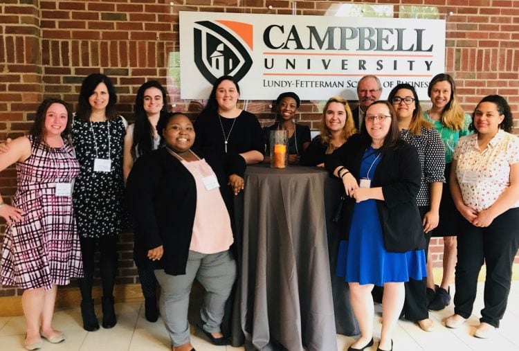 Psychology students and faculty at the Carolinas Psychology Conference at Campbell University