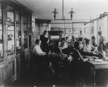 The psychology laboratory in the 1890s