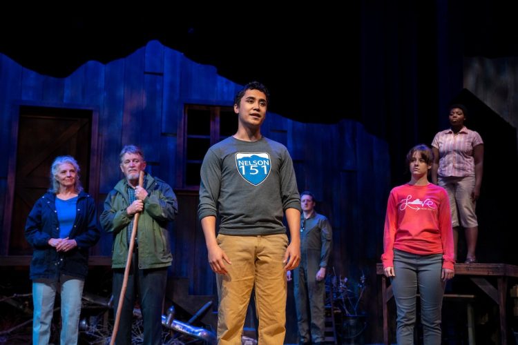 Ho’ola Bush gives a monologue during the play