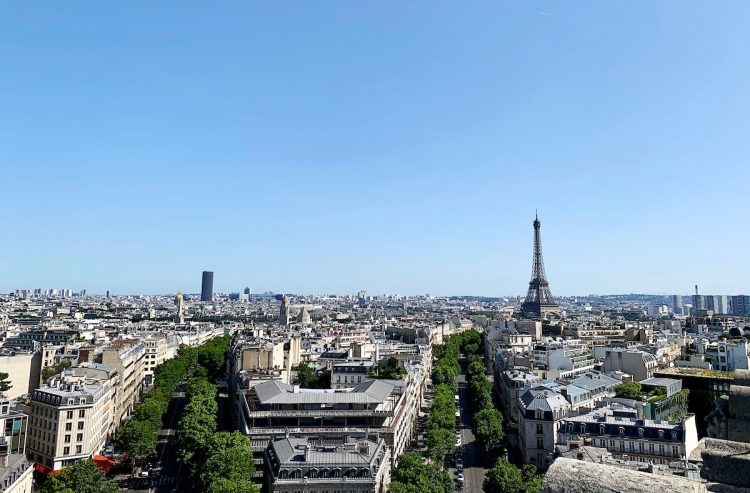 View of Paris from the top of L’Arc de Triomphe (photos by Anthony Fonnesu)