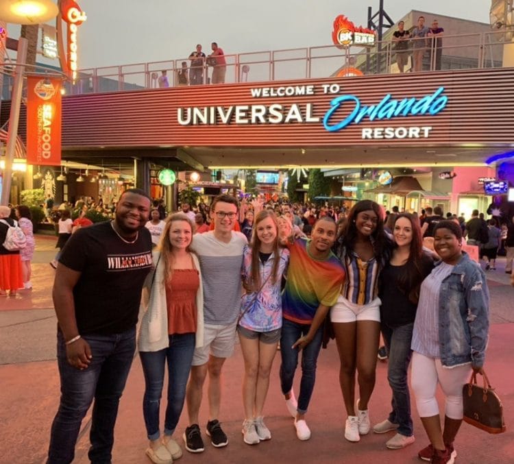 While in Orlando, the group visited Universal Studios for its Halloween Horror Nights