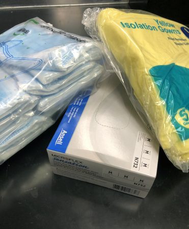 Randolph's donation of Personal Protective Equipment. 