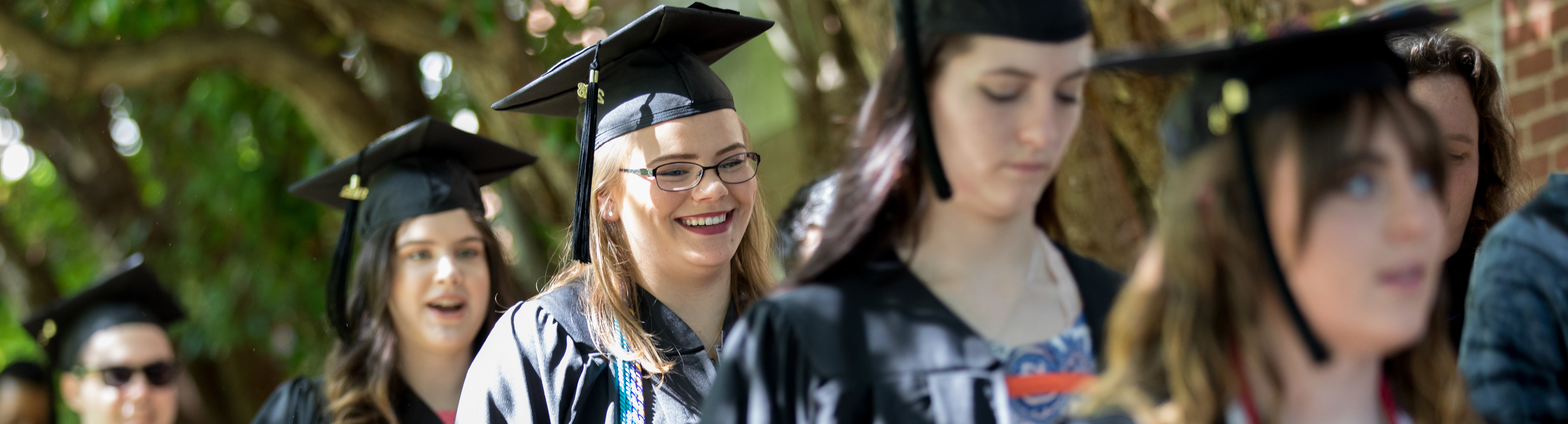 Students at graduation