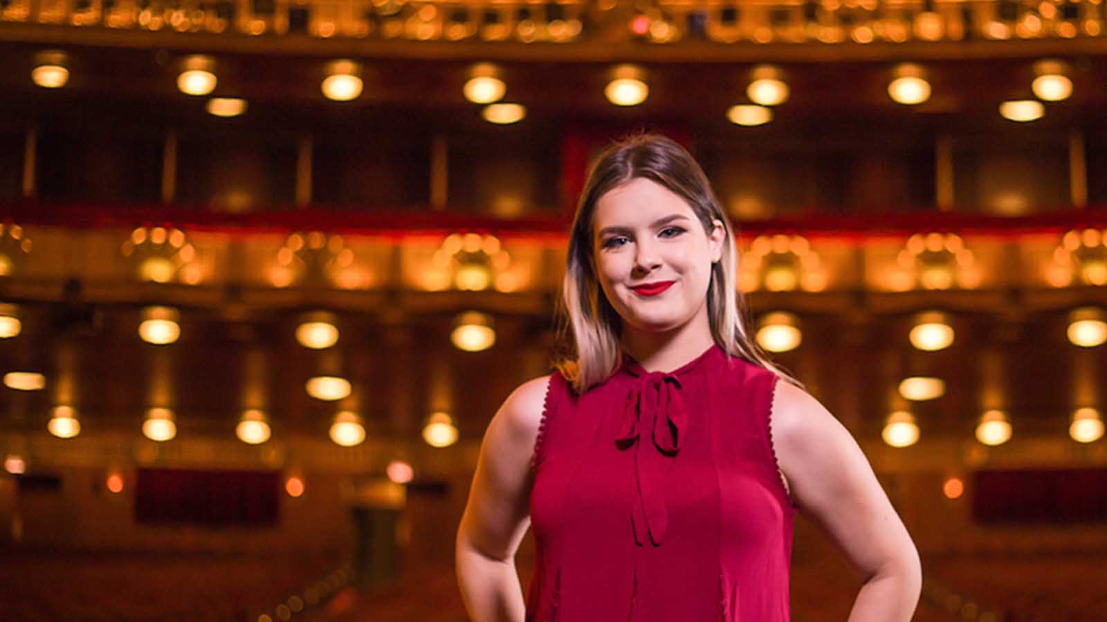 Jessica Burroughs interned at the Lyric Opera in Chicago.