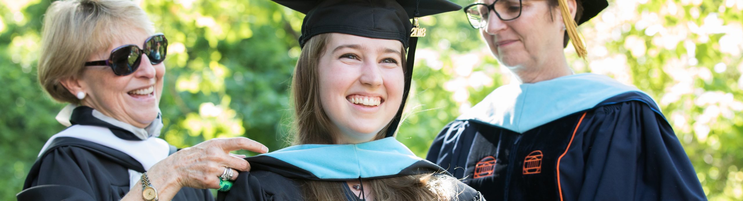 Photo of student graduating