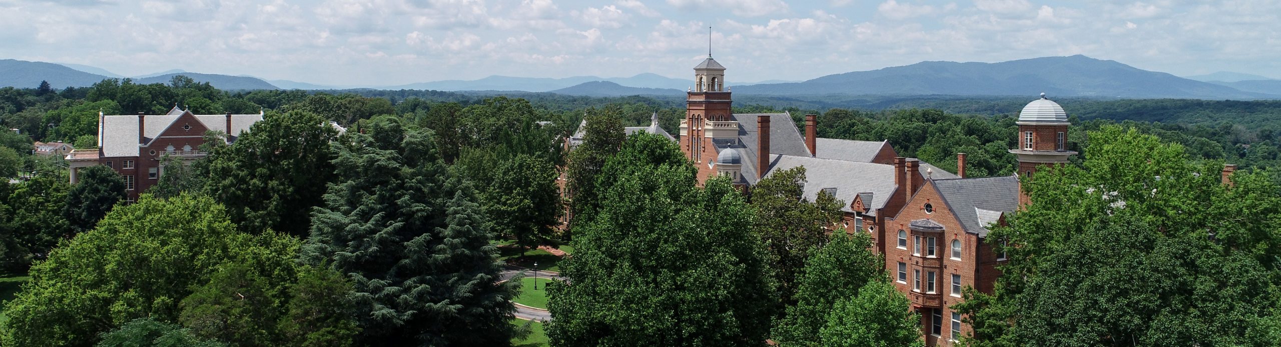 Aerial photo of campus