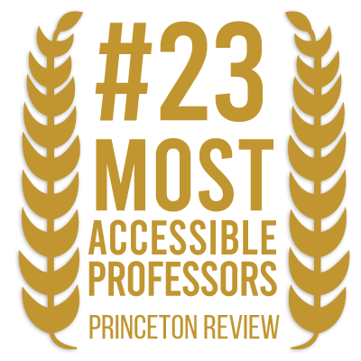 Randolph College was ranked 23rd by The Princeton Review for the Most Accessible Professors