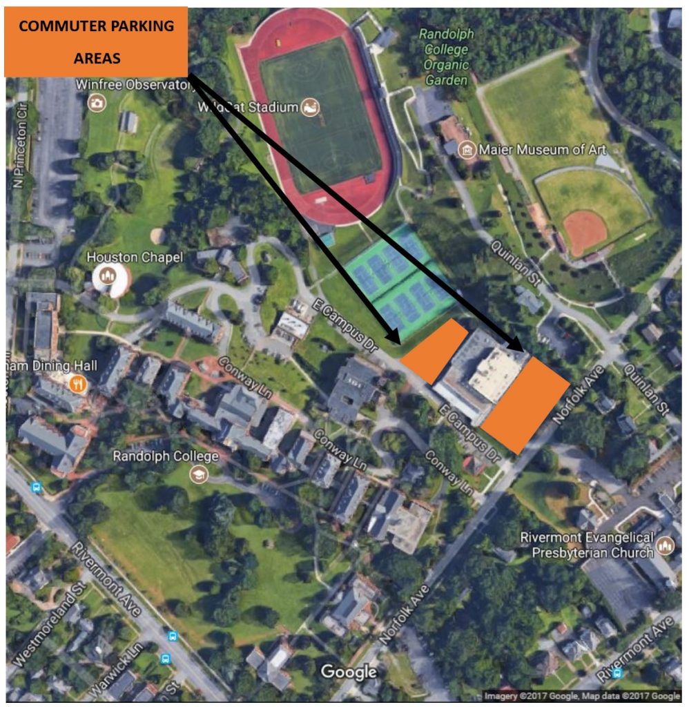 commuter parking map - click to expand