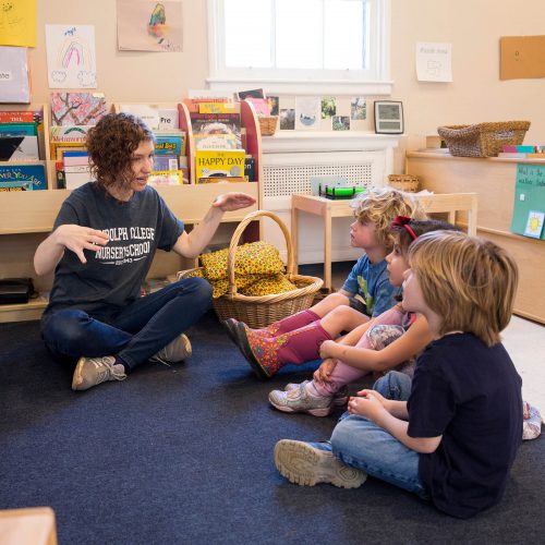 Majors can work alongside the Nursery School teachers and gain valuable experience.