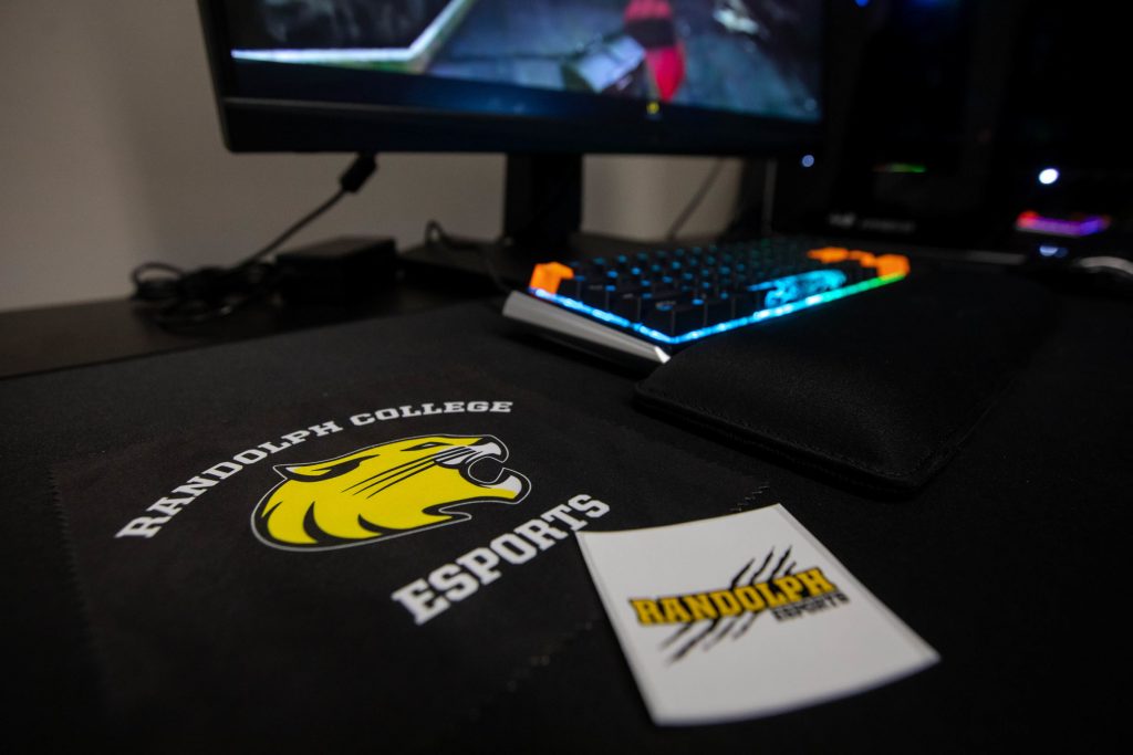 Randolph esports logo computer keyboard