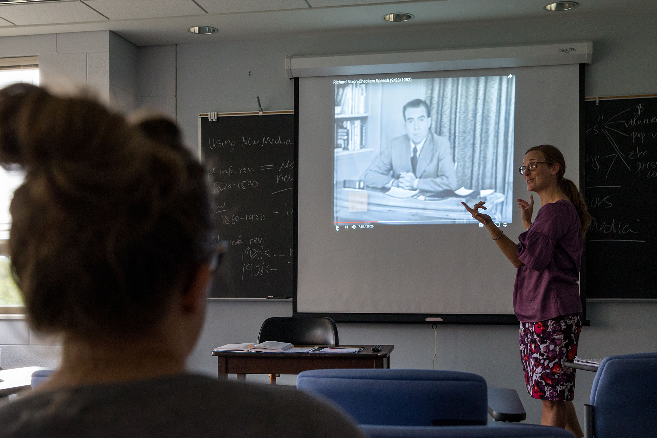 Media and culture professor Jennifer Gauthier discusses the effect of media on elections.