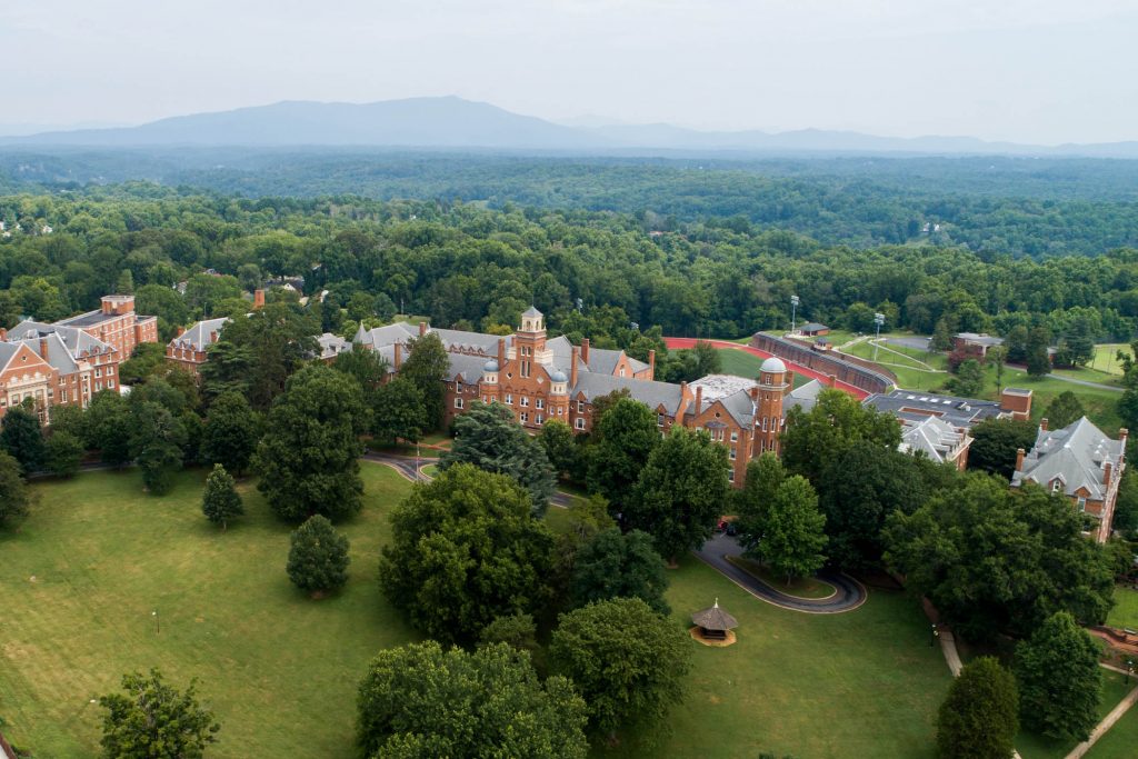 Aerial photo of Randolph College