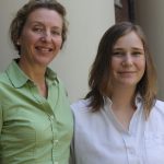 Photo of Claire Sumner with professor