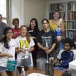 Photo of students painting