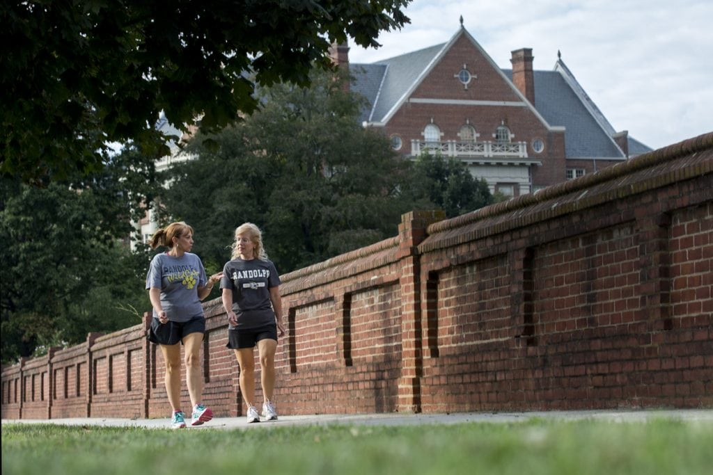 Photo of people walking outside of Randolph College