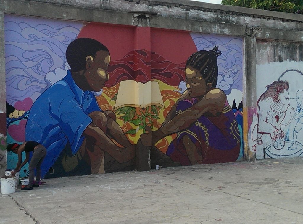 Photo of art by Abigail Smith, Kingston Jamaica