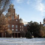 Randolph campus in the snow