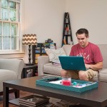 Student in apartment residence. Student in apartment residence.